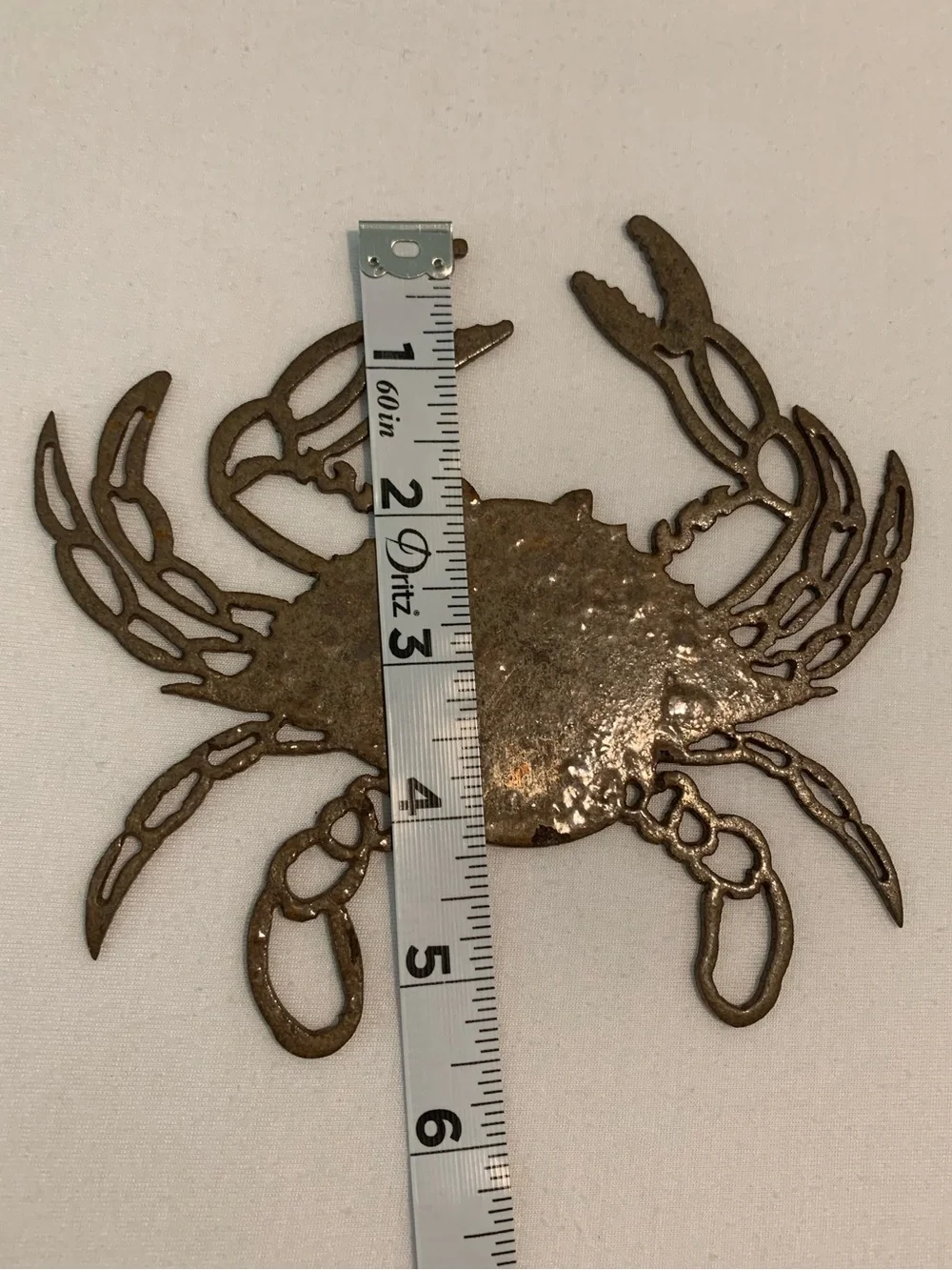 Rustic Coastal Metal Wall Art Set Crab Seahorse Starfish Beach Nautical Decor